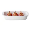 CASA Living Lasagnefad H 7 x B 23 x L 39 cm - Porcelæn - Hvid