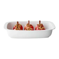 CASA Living Lasagnefad H 7 x B 23 x L 39 cm - Porcelæn - Hvid