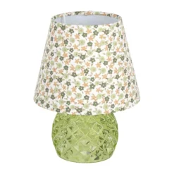 CASA Living LED Glaslampe H 23 x Ø 17,2 cm - Glas - Grøn