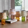 CASA Living LED Glaslampe H 27 x Ø 17,2 cm - Glas - Rosa