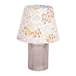 CASA Living LED Glaslampe H 27 x Ø 17,2 cm - Glas - Rosa