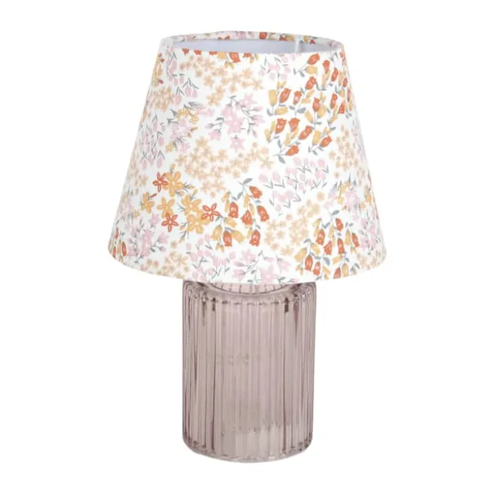 CASA Living LED Glaslampe H 27 x Ø 17,2 cm - Glas - Rosa