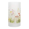 CASA Living LED Lampe Ø 12 x H 23 cm - Glas/plastik - Hvid
