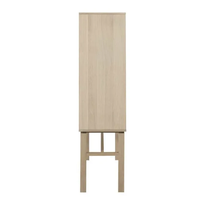 CASA Living Linley Skab H 150 x B 40 x L 90,8 cm - Egetræsfinér - Natur