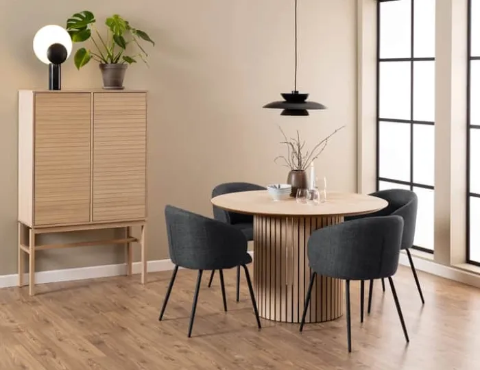 CASA Living Linley Skab H 150 x B 40 x L 90,8 cm - Egetræsfinér - Natur