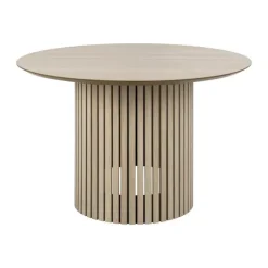 CASA Living Linley Spisebord Ø 120 x H 75 cm - Egetræsfinér - Natur