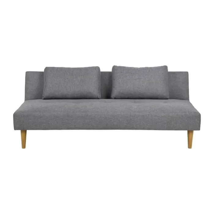 CASA Living Lucca Sovesofa H 74 x B 180 x D 86 cm - Stof/gummitræ - Lysegrå