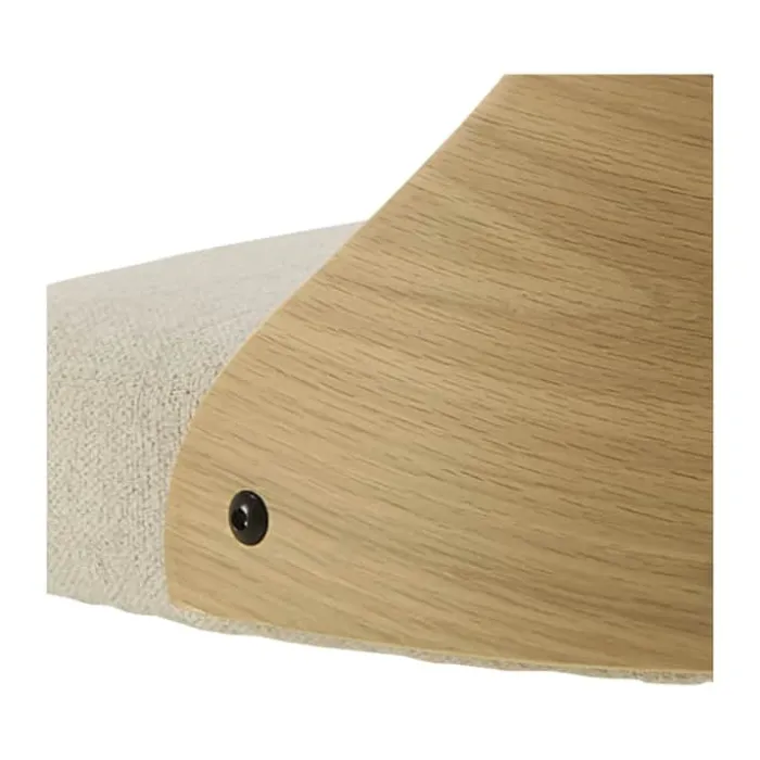CASA Living Lucy Barstol - 2 stk H 113 x B 47 x D 50,5 cm - Metal/stof/træ - Beige/sort