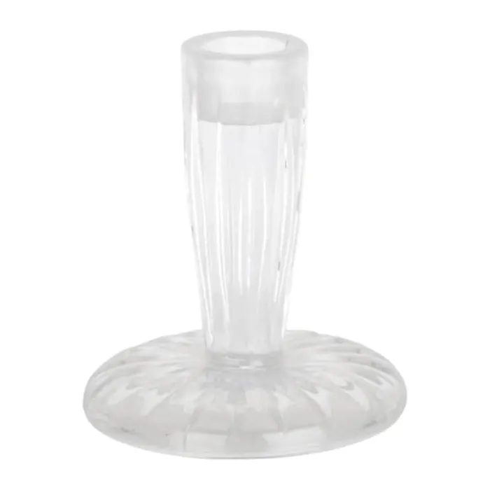 CASA Living Lysestage H 9,5 cm - Glas - Klar