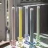 CASA Living Lysestage H 6,5 cm - Glas - Gul
