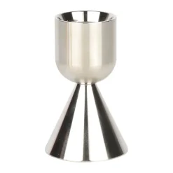 CASA Living Lysestage Ø 4 x H 6,5 cm - Aluminium - Sølv