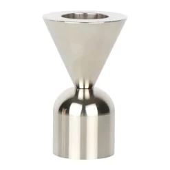 CASA Living Lysestage Ø 4 x H 6,5 cm - Aluminium - Sølv