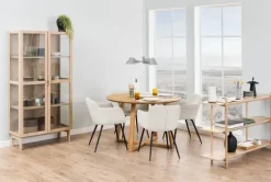 CASA Living Malika Spisebord Ø 120 x H 75 cm - Egetræsfinér - Natur