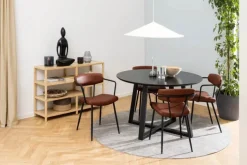 CASA Living Malika Spisebord Ø 120 x H 75 cm - Finer - Sort