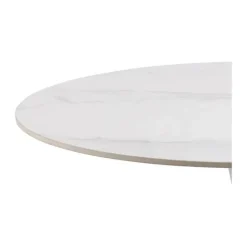 CASA Living Malta Spisebord Ø 90 x H 75 cm - Keramik/metal - White Unico/hvid
