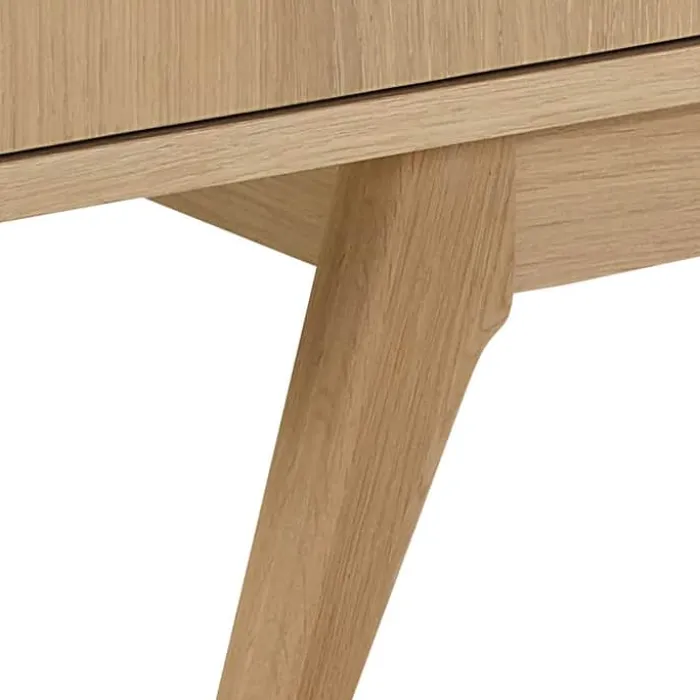 CASA Living Marte TV-bord H 55 x B 160 x L 40 cm - Egetræ/finér - Hvid