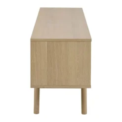 CASA Living Marte TV-bord H 55 x B 160 x L 40 cm - Egetræ/finér - Hvid
