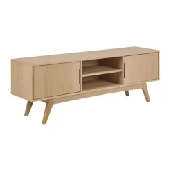 CASA Living Marte TV-bord H 55 x B 160 x L 40 cm - Egetræ/finér - Hvid