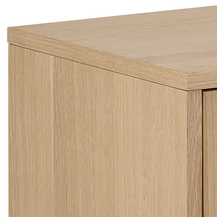 CASA Living Marte TV-bord H 55 x B 160 x L 40 cm - Egetræ/finér - Hvid
