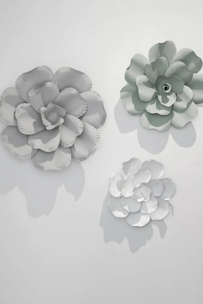 CASA Living Metal Blomst Ø 29 cm - Metal - Hvid