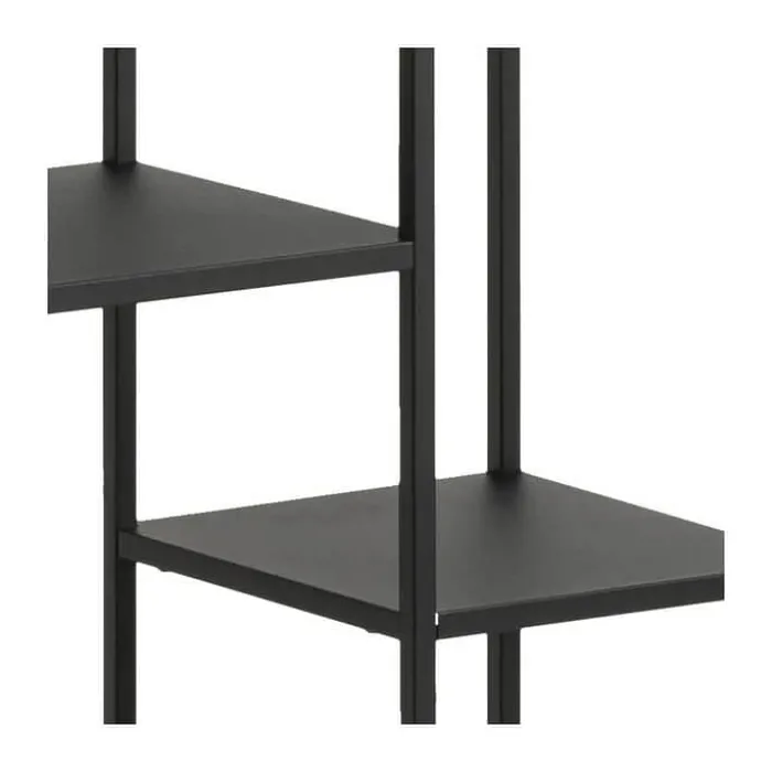 CASA Living Newcastle Reol H 165 x B 79,5 x D 30 cm - Metal - Sort