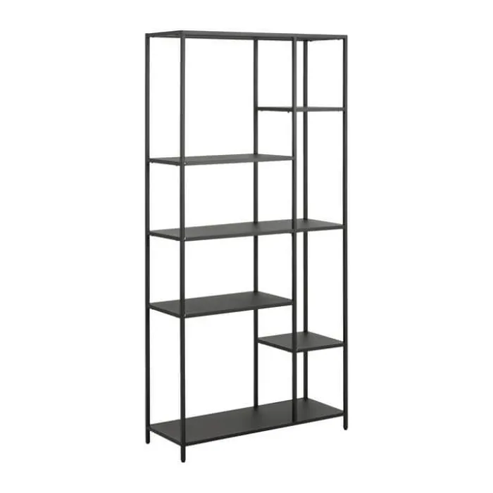 CASA Living Newcastle Reol H 165 x B 79,5 x D 30 cm - Metal - Sort