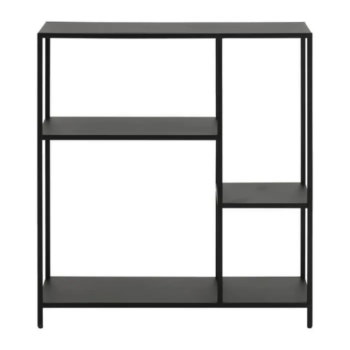 CASA Living Newcastle Reol H 86 x B 79,5 x D 30 cm - Metal - Sort