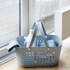 CASA Living Opbevaringskurv B 42 x L 26,5 cm - Plastik - Lyseblå
