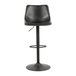 CASA Living Oregon Barstol H 110 x 47 x 51 cm - Metal/kunstlæder