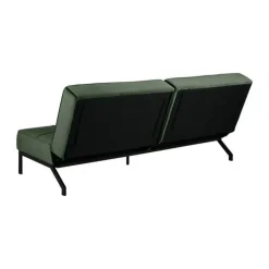 CASA Living Perugia Sovesofa H 87 x B 95 x L 198 cm - Stål/stof - Skovgrøn