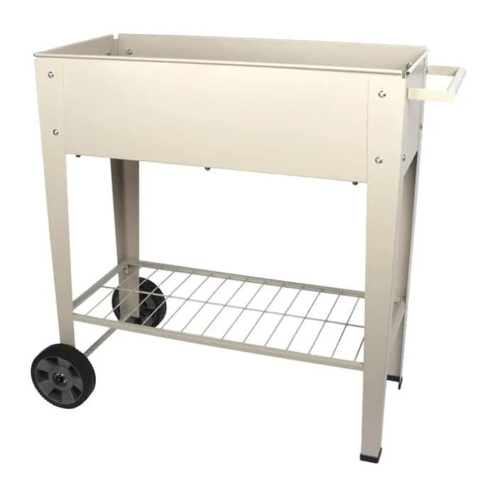 CASA Living Plantekasse H 80 cm - Metal/plastik - Varm grå