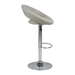 CASA Living Plump Barstol H 100 x B 56 x D 50 cm - Stål/krom - Beige
