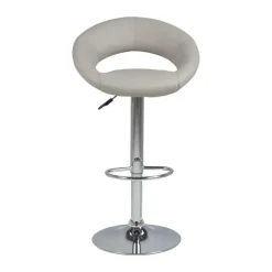 CASA Living Plump Barstol H 100 x B 56 x D 50 cm - Stål/krom - Beige