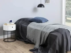 CASA Living Polo Natbord Ø 40 x H 51 cm - Mdf/metal - Hvid/sort