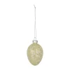 CASA Living Påskeophæng H 7 cm - Glas - Lysegul