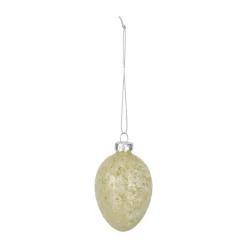 CASA Living Påskeophæng H 7 cm - Glas - Lysegul