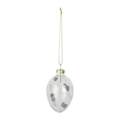CASA Living Påskeophæng H 7 cm - Glas - Lyselilla