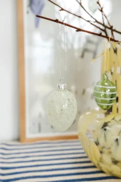 CASA Living Påskeophæng H 7 cm - Glas - Lysegrøn