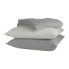 CASA Living Pude B 50 x L 50 cm - Hør/bomuld - Steel gray
