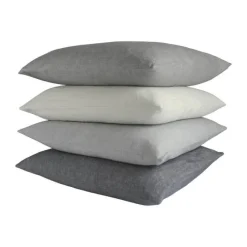 CASA Living Pude B 50 x L 50 cm - Hør/bomuld - Insignia blue