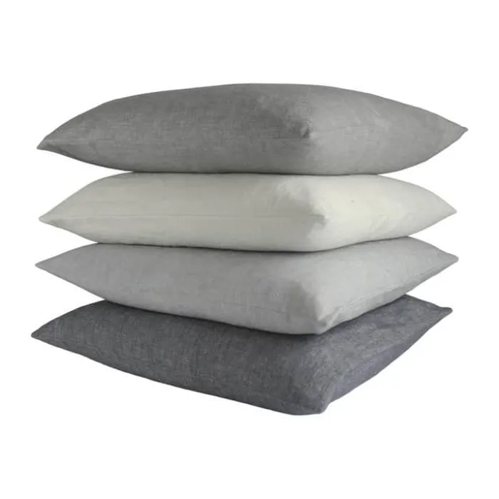 CASA Living Pude B 50 x L 50 cm - Hør/bomuld - Insignia blue