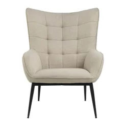 CASA Living Redding Hvilestol H 99 x B 76,5 x D 91 cm - Basel stof/stål - Beige