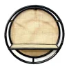CASA Living Reol H 20 x Ø 80 cm - Rattan - Sort/natur