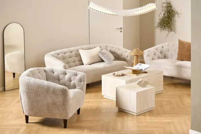 CASA Living Ria Lænestol H 78 x B 97 x D 84 cm - Juto stof - Beige