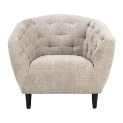 CASA Living Ria Lænestol H 78 x B 97 x D 84 cm - Juto stof - Beige