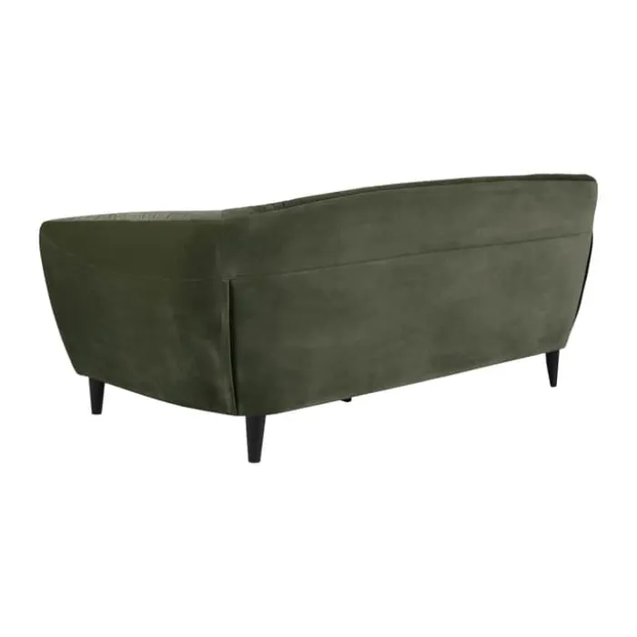CASA Living Ria Sofa H 78 x B 191 x D 84 cm - Velour - Grøn