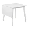 CASA Living Roxby Spisebord H 76 x B 80 x L 120 cm - MDF/gummitræ - Hvid