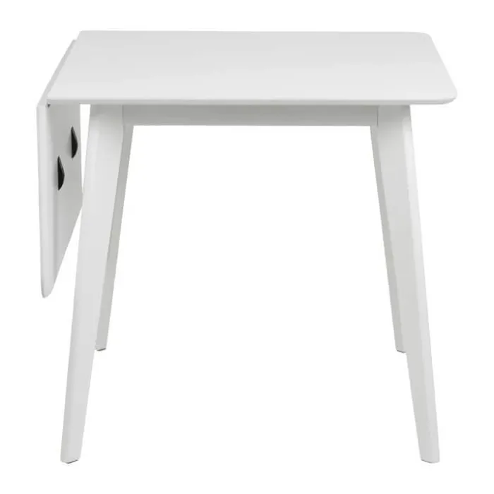 CASA Living Roxby Spisebord H 76 x B 80 x L 120 cm - MDF/gummitræ - Hvid
