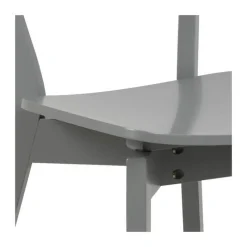CASA Living Roxby Spisebordsstol - 2 stk. H 79,5 x B 45 x D 55 cm - Gummitræ - Grå
