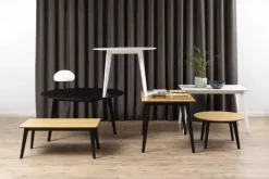 CASA Living Roxby Spisebord Ø 140 x H 76 cm - Gummitræ - Sort